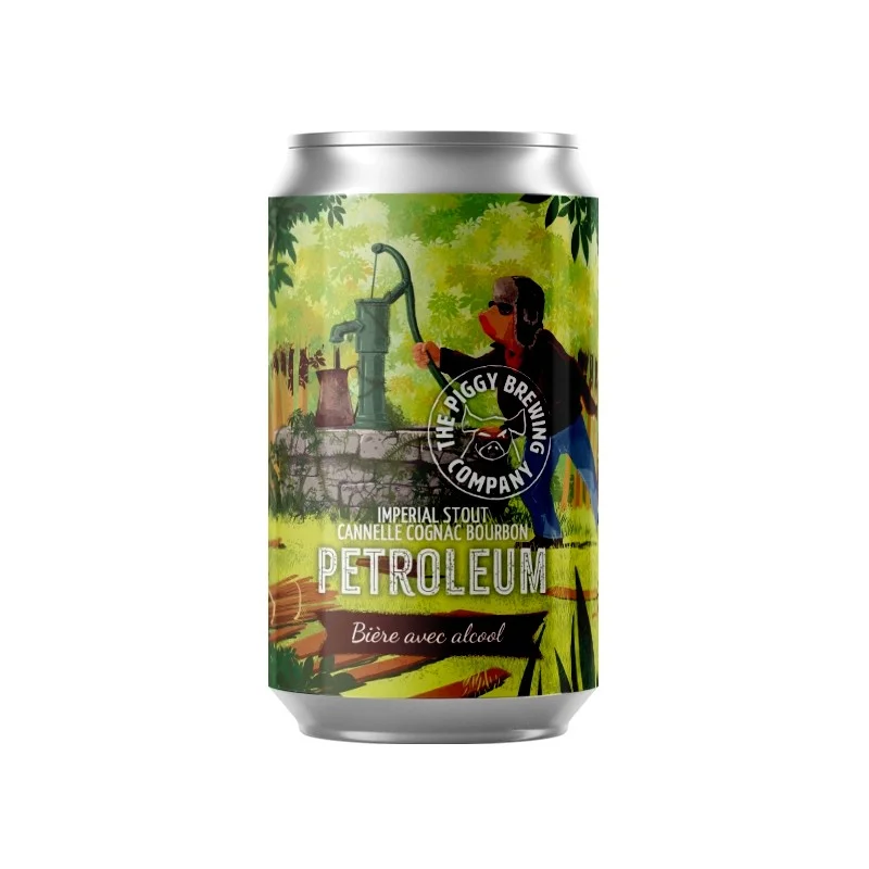 Bière Piggy Petroleum Is Cannelle Bourbon Cognac - 33 cl
